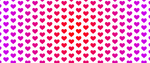 banner hearts transparent background