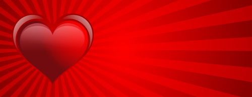 banner red heart