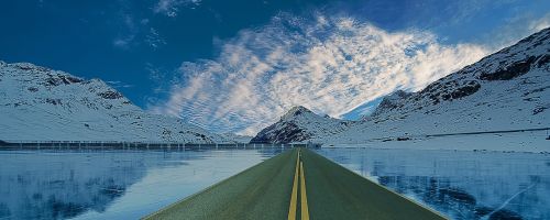 banner mountain landscape