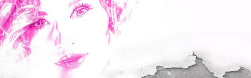 banner female grunge