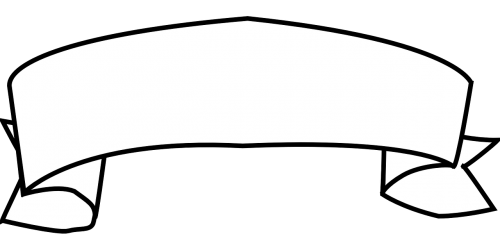 banner ribbon outline