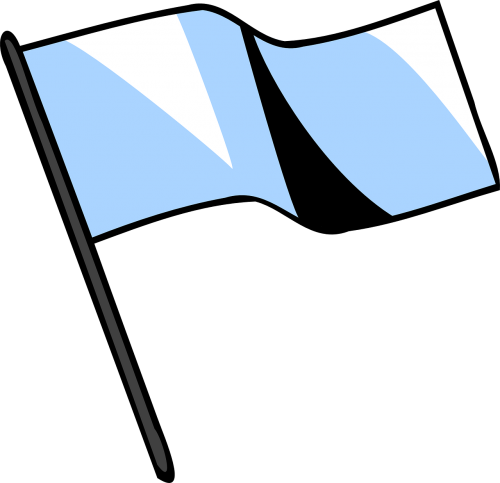 banner flag blue
