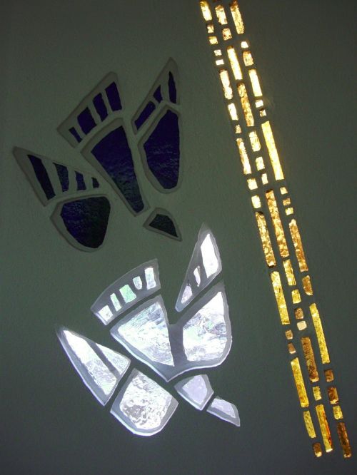 baptismal font glass mosaic
