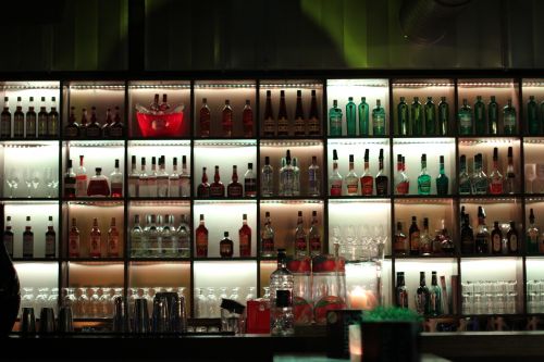 bar alcohol wall