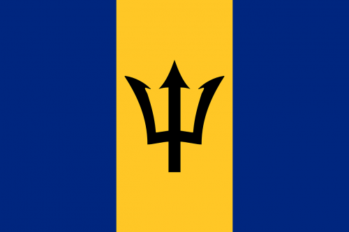 barbados flag national flag