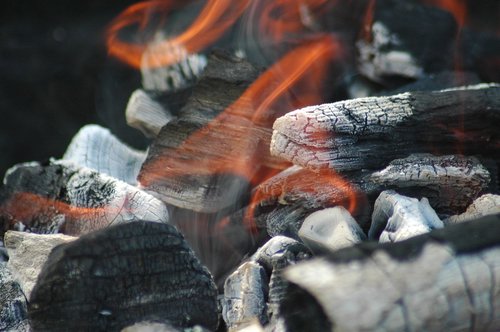 barbecue  flame  burning