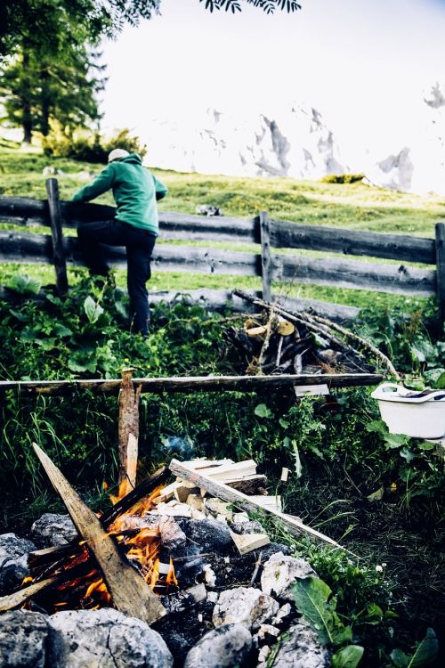 barbecue alpine hut mountain