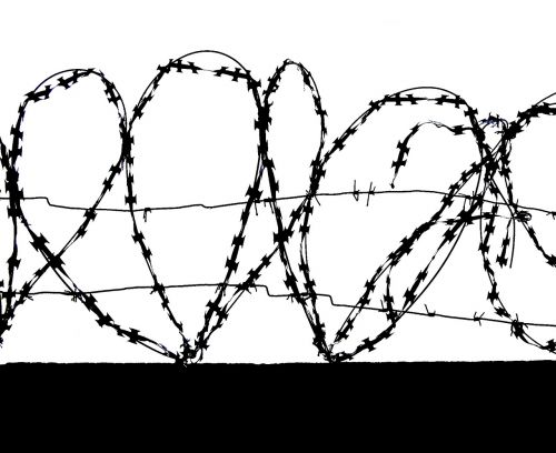 barbed wire hearts