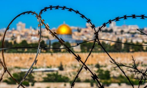 barbed wire jerusalem holy land