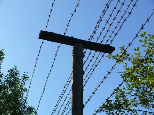 barbed wire border security