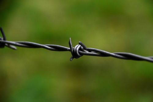 barbed wire wire fence