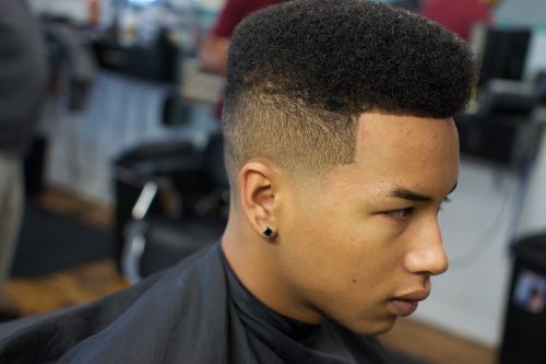 barber haircut afro shape up