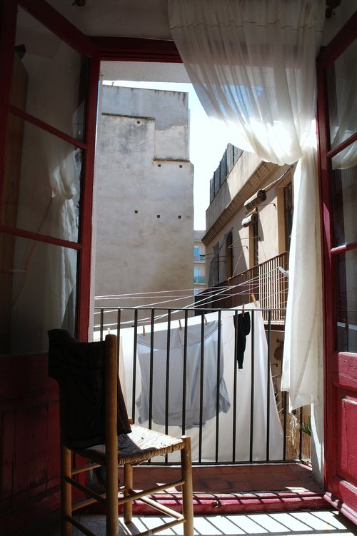 barcelona  balcony  house