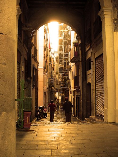 barcelona gothic quarter spain