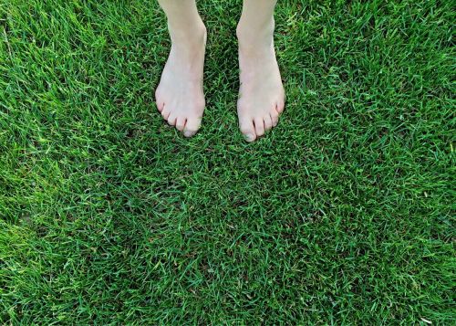 barefoot outdoors feet