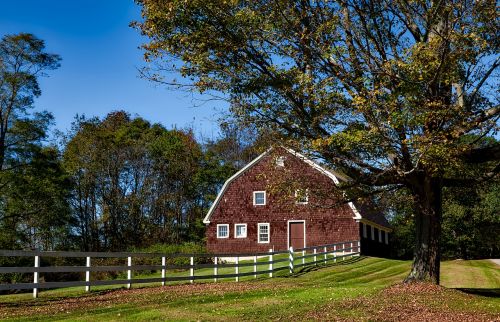 barn connecticut fall