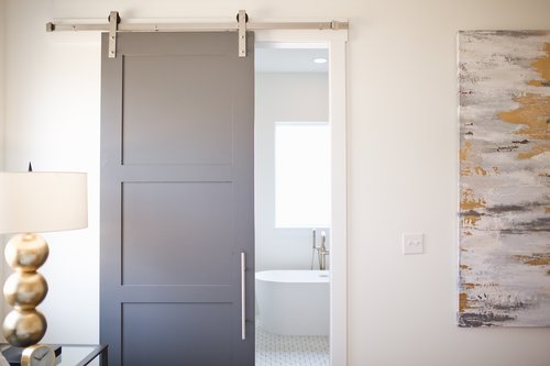 barn door  sliding door  bedroom