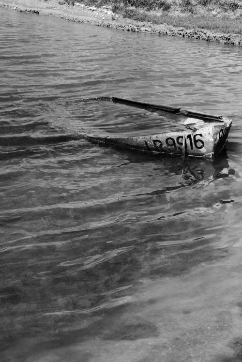 barque coulée nature