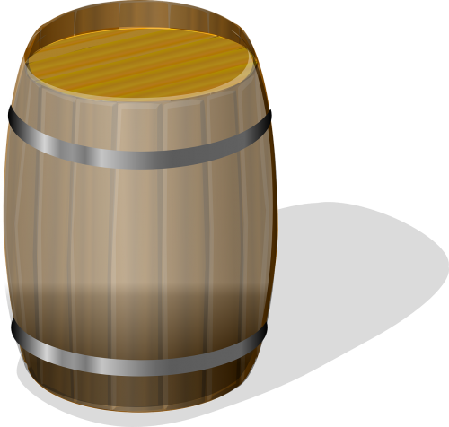 barrel container wooden