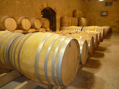 barrels cave wine