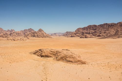 barren desert dry