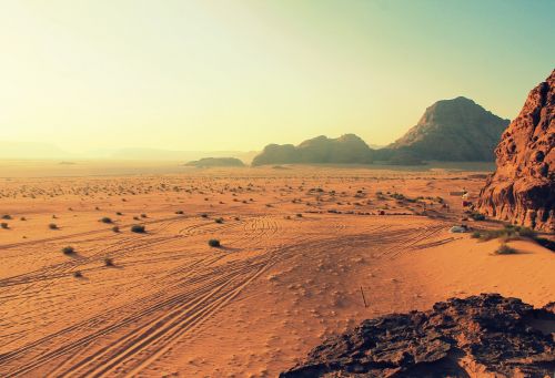 barren daylight desert