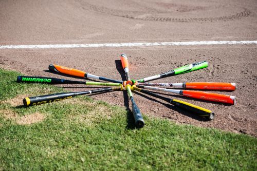 baseball bats field