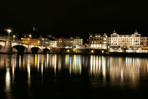 basel switzerland night