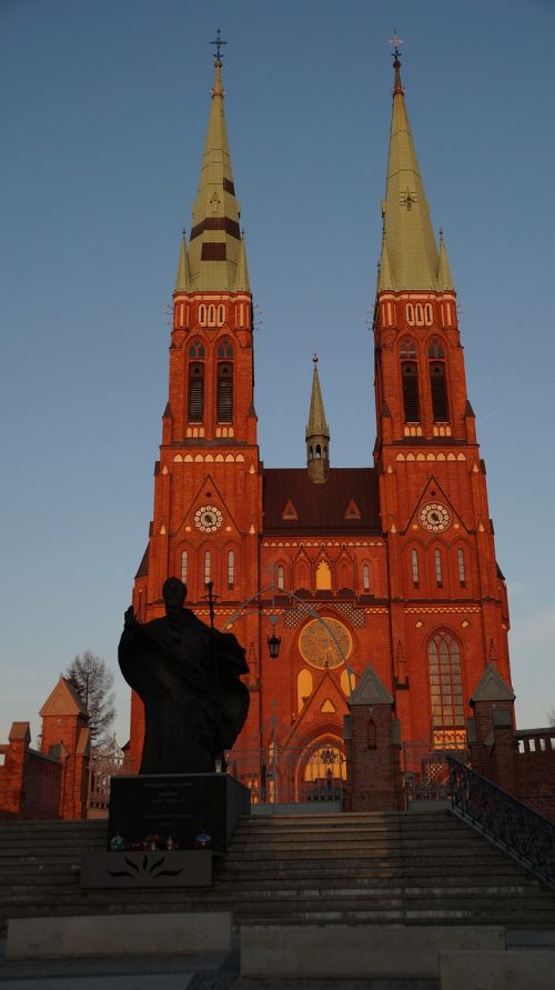 basilica church sunset