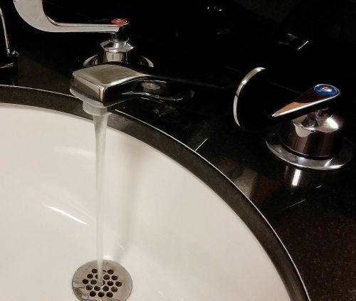 basin sink running water