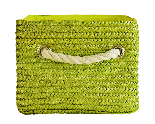 basket green colorful