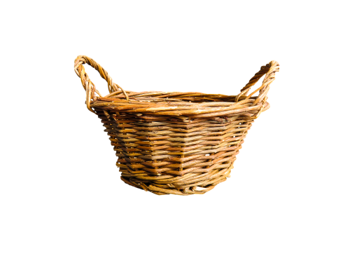basket wicker basket isolated