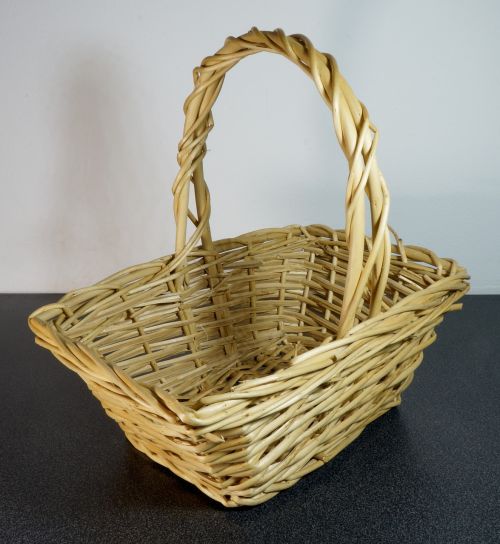 basket wicker wood