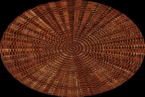 Basket Weave Platter Abstract
