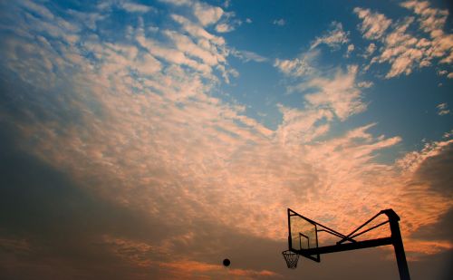 basketball cloud sky