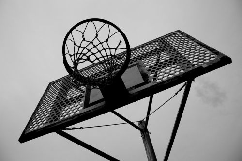 basketball sports black and white