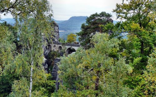 bastei bridge saxon switzerland landscape