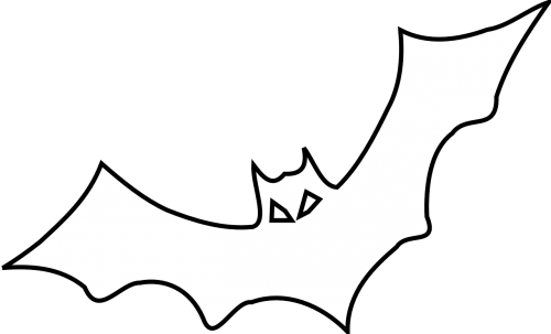 bat black outline