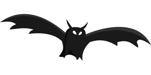 bat silhouette black