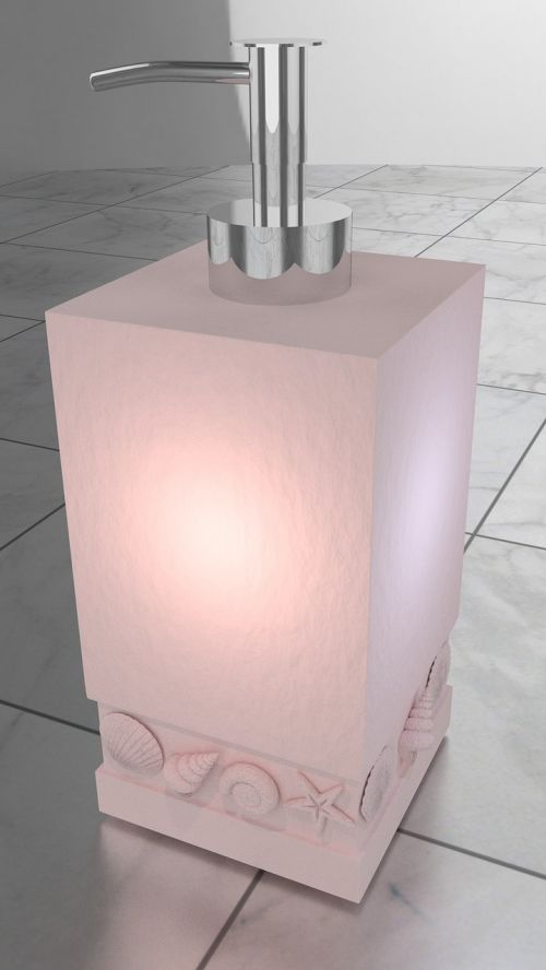 bath pink render