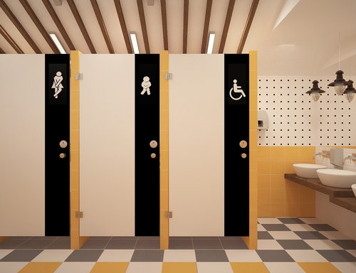 bathroom  public toilet  toilet