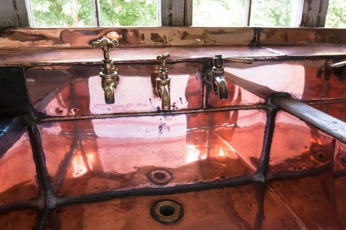 bathroom sink faucet copper