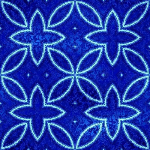 batik blue design
