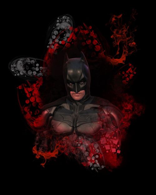 batman custom portrait comic book character