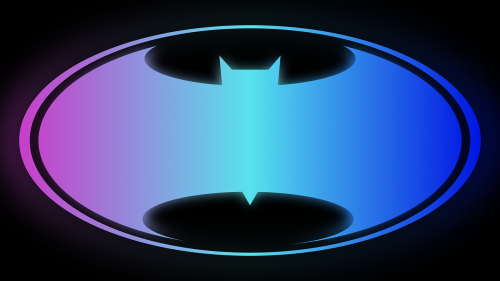 batman logo color