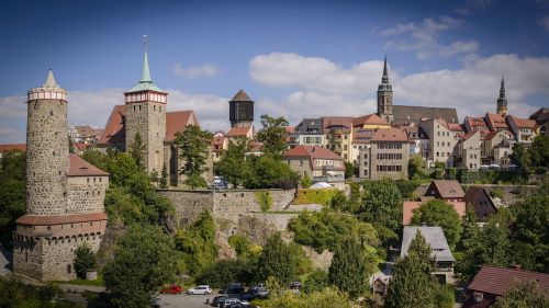 bautzen city panorama