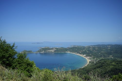 bay corfu island