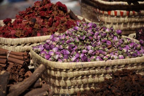 bazaar rose flower basket