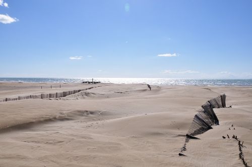 beach sky sea