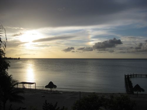 beach sunset ocean